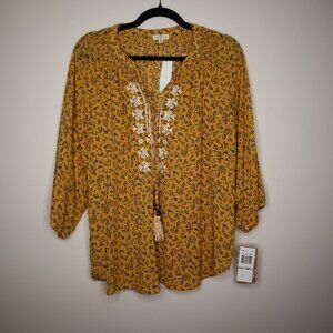 Mason & Belle Blouse, 1X. NWT